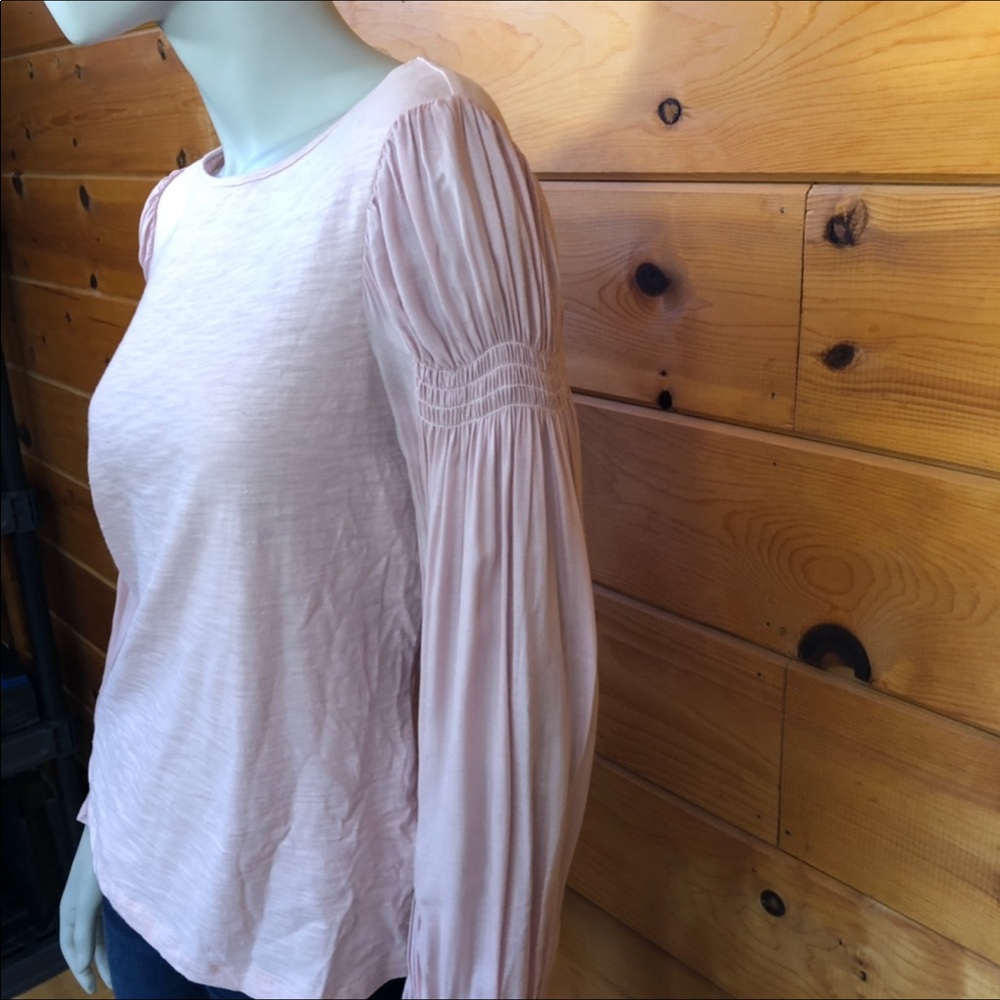 Vince Camuto  Light Pink Smock Shoulder Blouse